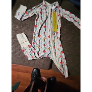 White Christmas Bamboo  Zippy Double Zipper 18 To 24 Months